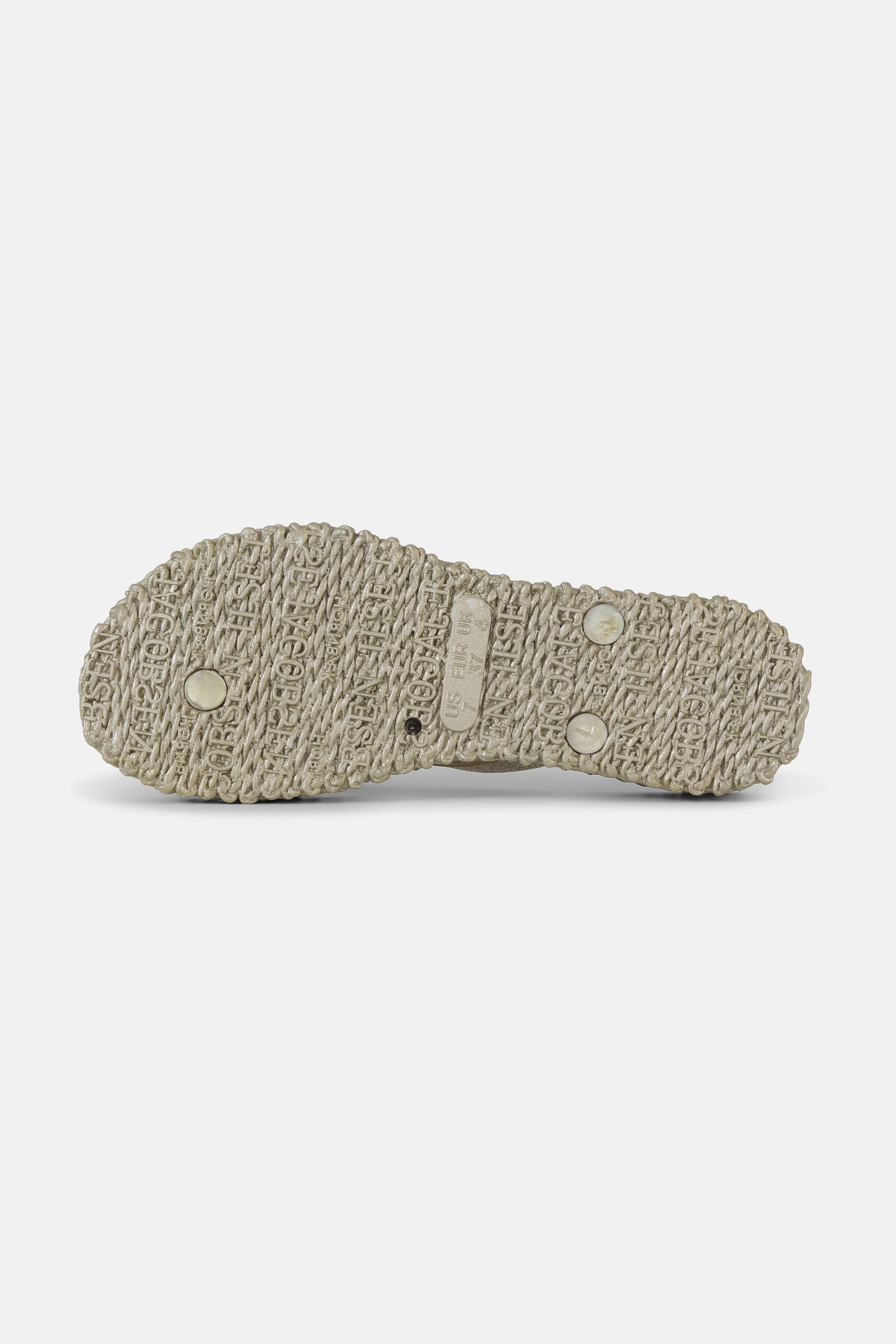 Plateau Flip-Flops Glitter - Platin